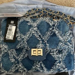 Fashion distressed jean purse